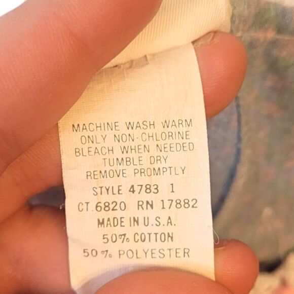 Vintage Girl's Atlanta Mills Inc Blue Ditzy Floral Collared Dress - Picture 4 of 7